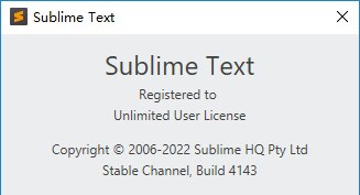 手动破解 Sublime Text 的方法，支持 4143 到 4169 版本